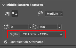Digit type selection