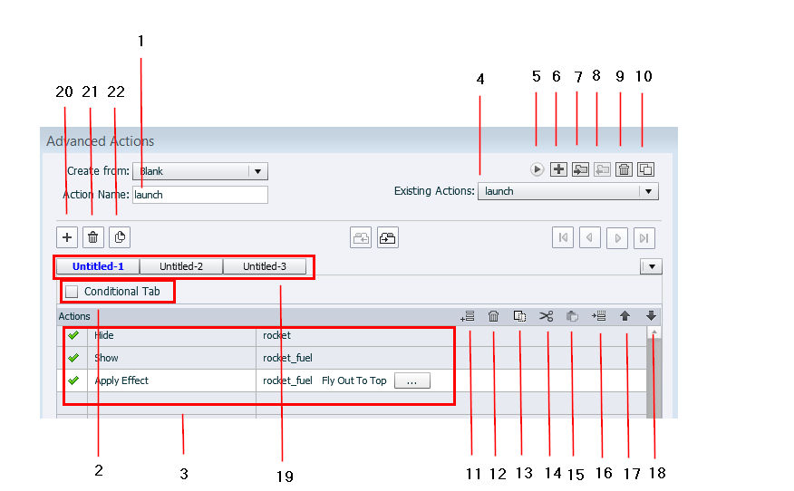 Advanced Action components