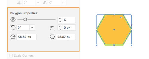 Live shape properties | Polygon