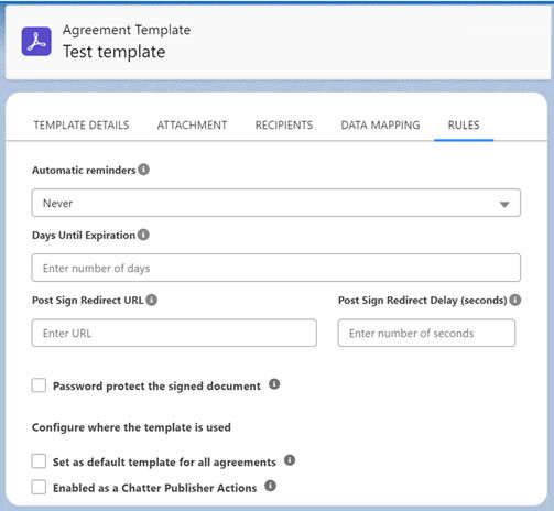 Redirect Acrobat Sign for Salesforce agreement signers to desired url