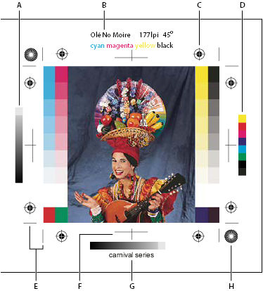 Marcas de página para impresoras en Photoshop