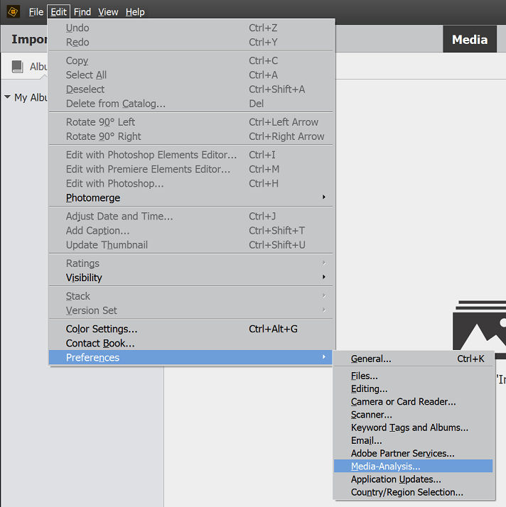 Elements preferences