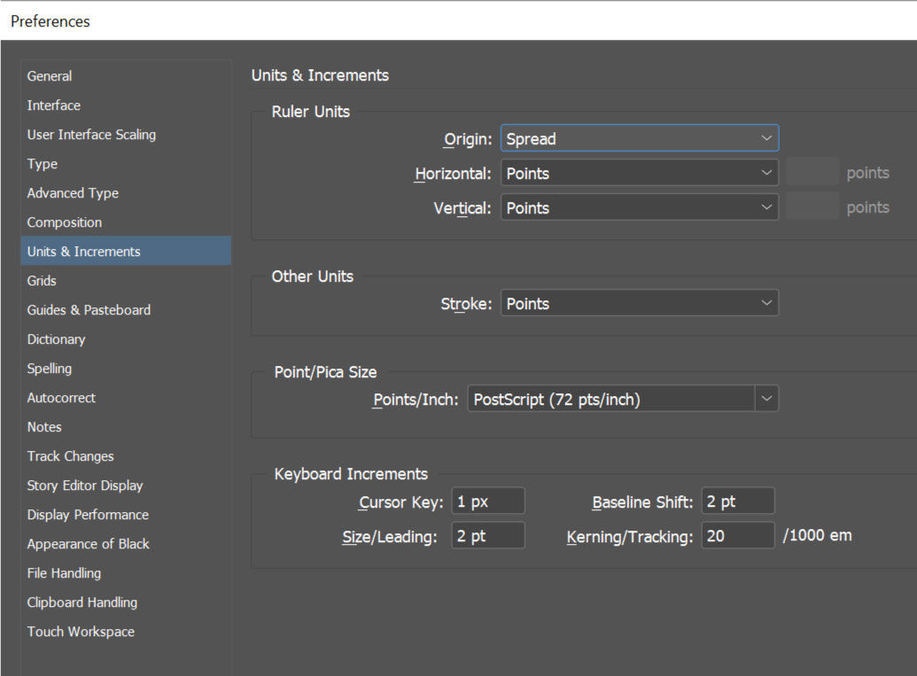 Beschikbare opties voor Eenheden en toenamen