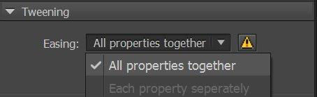 Tweening properties