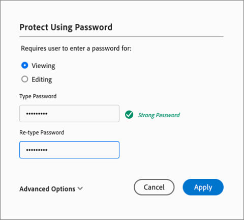 Protect using password