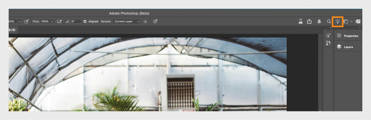Select the AI Assistant icon in the top-right corner of the window to open the panel. 