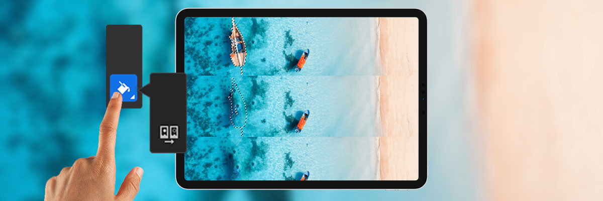 Content aware fill quick action is now available on Photoshop on the iPad