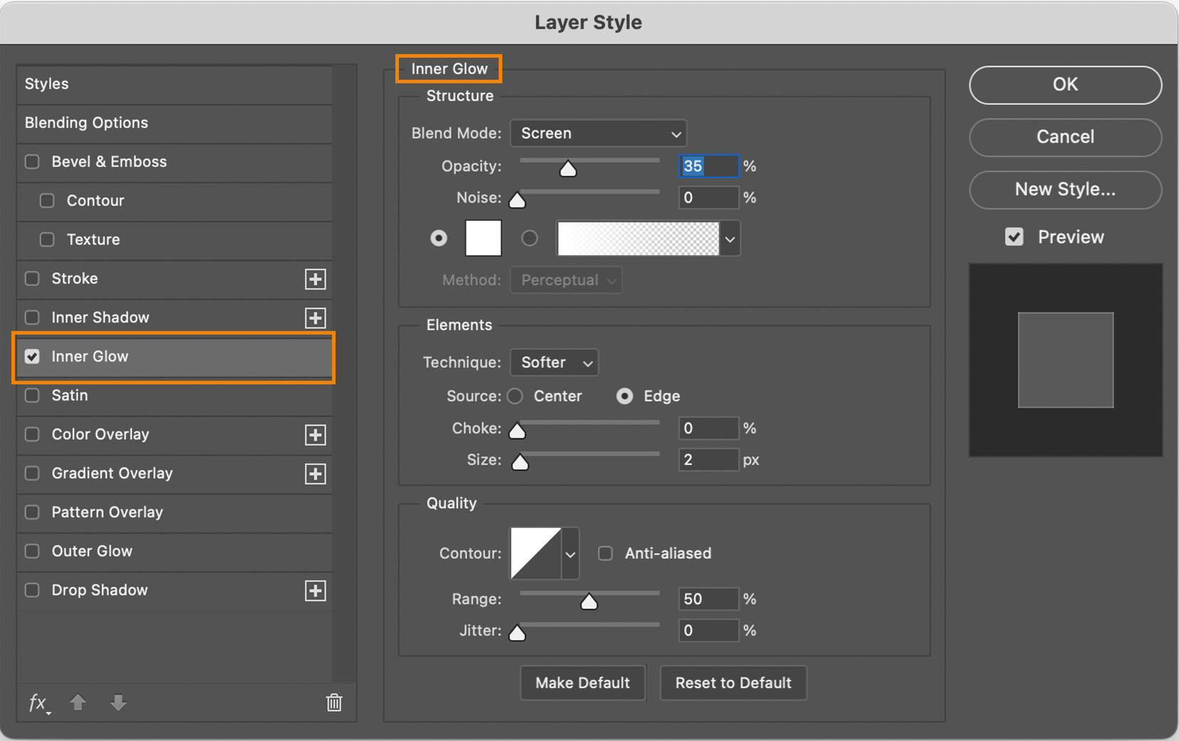 Layer effects and styles in Adobe Photoshop