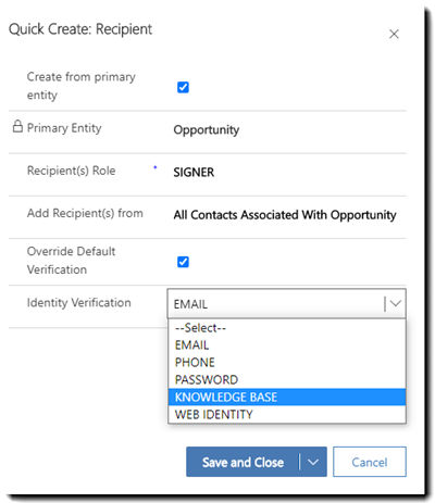 Quick Recipient - Override Auth