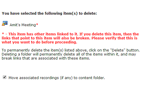 Prompt to save the recordings inside a room when deleting the room.