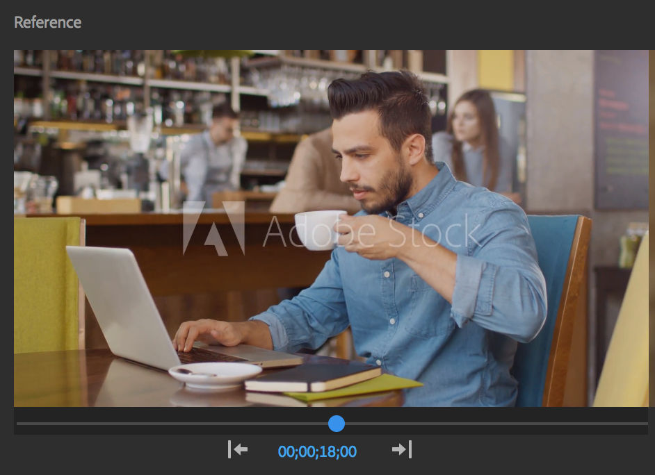 Selecting a reference frame