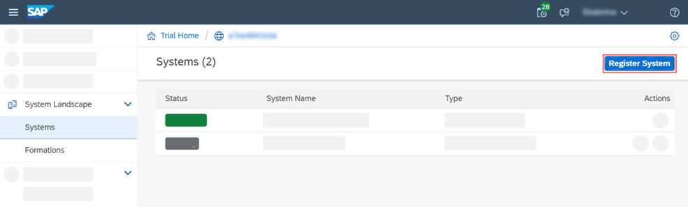 System-registrieren