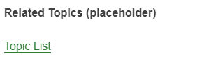 Related Topics placeholder