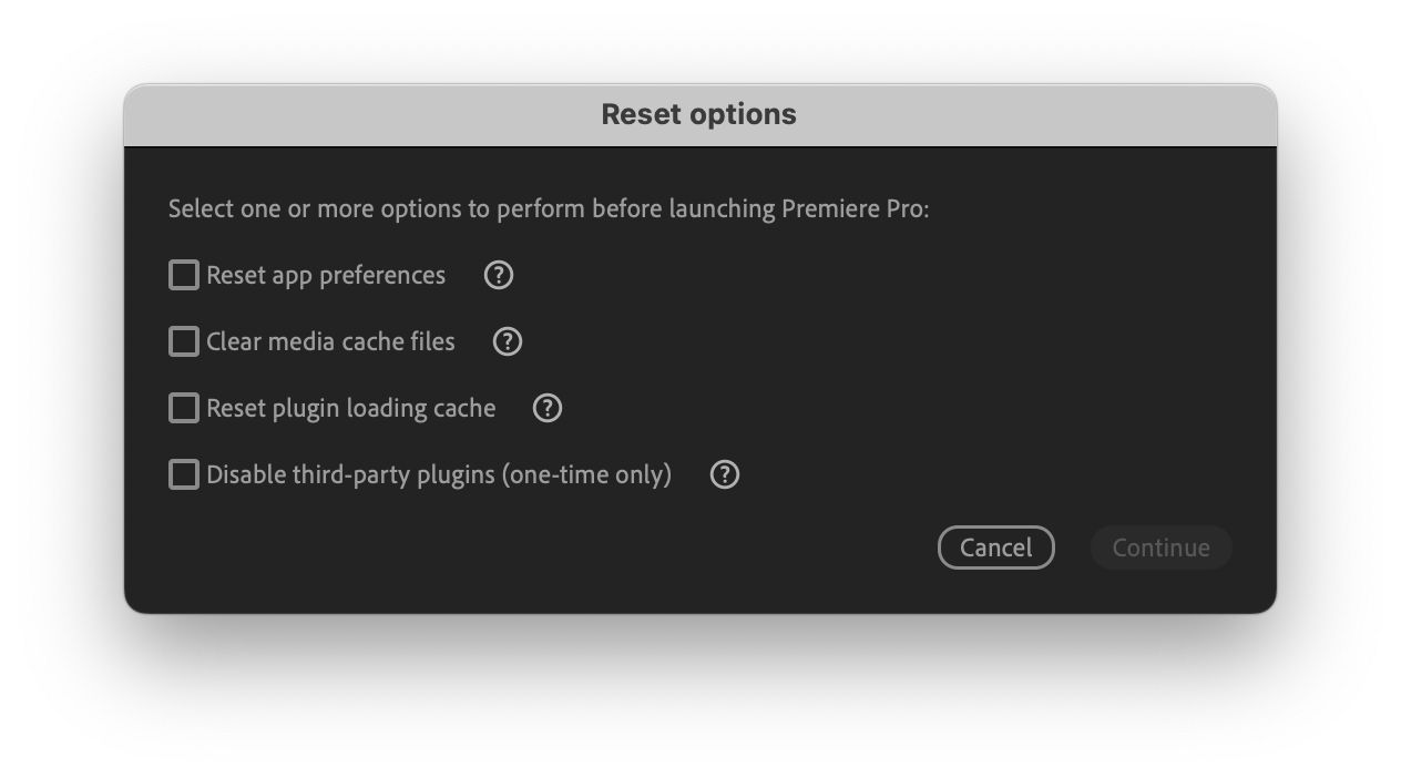 Troubleshoot issues by resetting various settings to their defaults.