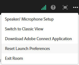 Reset launch preferences