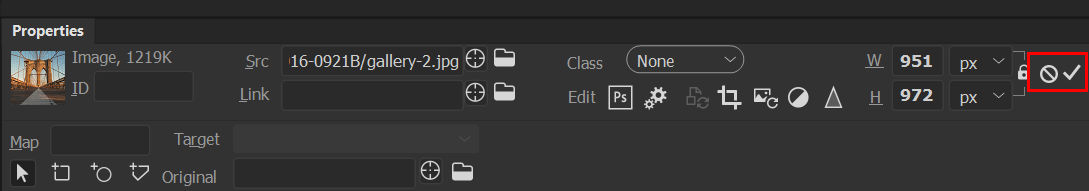 Revert image to original size