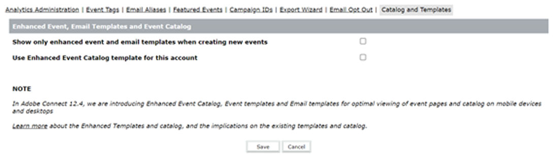 Catalog and templates in Connect Central