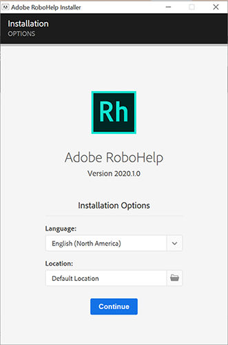 Install RoboHelp