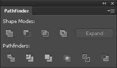 Visão geral do painel Pathfinder
