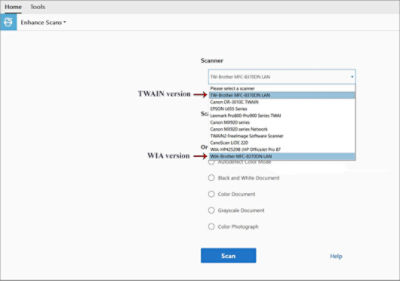 Драйверы для сканера в ОС Windows