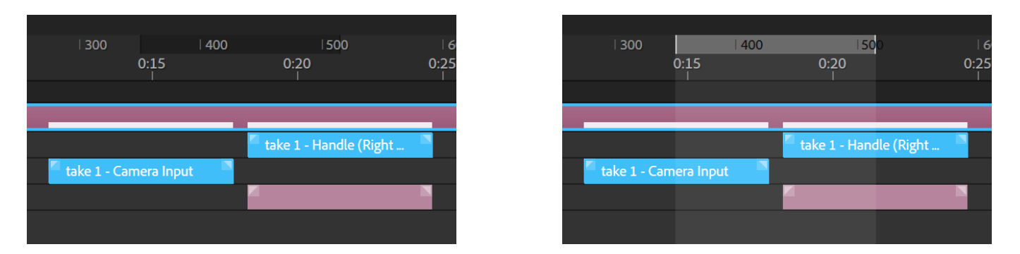 A) Work are disabled B) Work area enabled