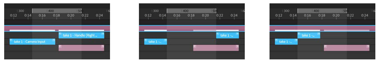 A) Before  B) Clear  C) Ripple delete