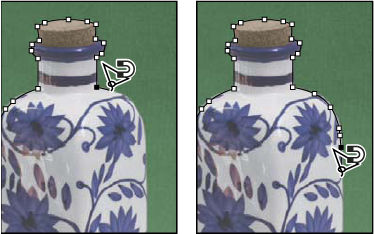 Photoshop Fastening points anchor selection border to edges