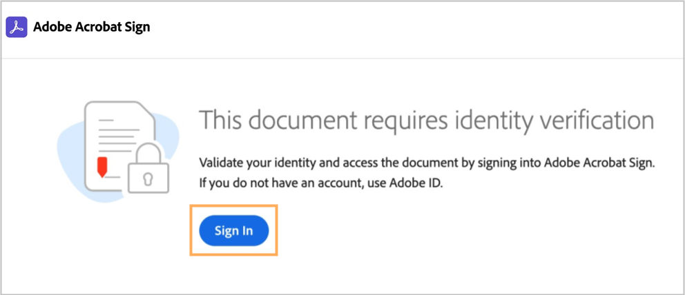 Acrobat Sign for Microsoft: Sign agreements with authentication