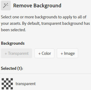 Upload background images