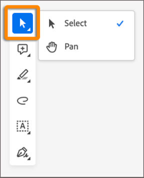 Select or Pan tool