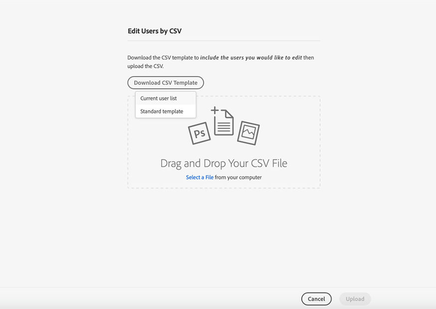 Drag and drop or select a file to upload