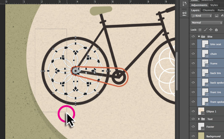 When Active Layers is enabled, dragging a selection box around paths will only select items on active layers