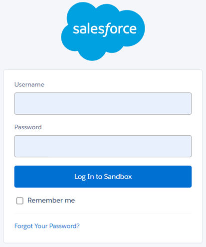 Inicie sesión en la cuenta de Salesforce del usuario de devolución de llamada de Acrobat Sign.