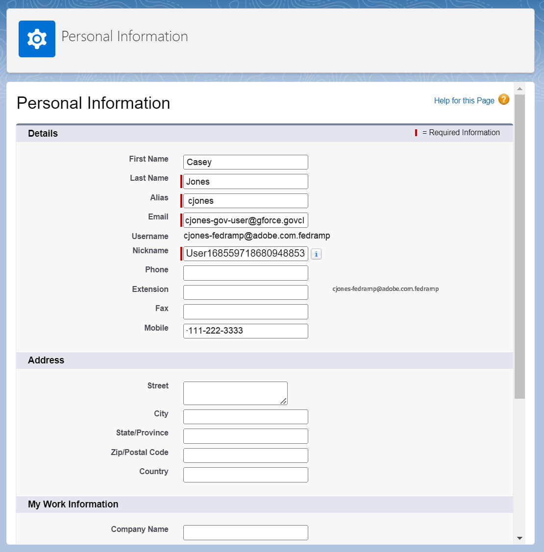 Set up Adobe Acrobat Sign for Salesforce on Government Cloud.