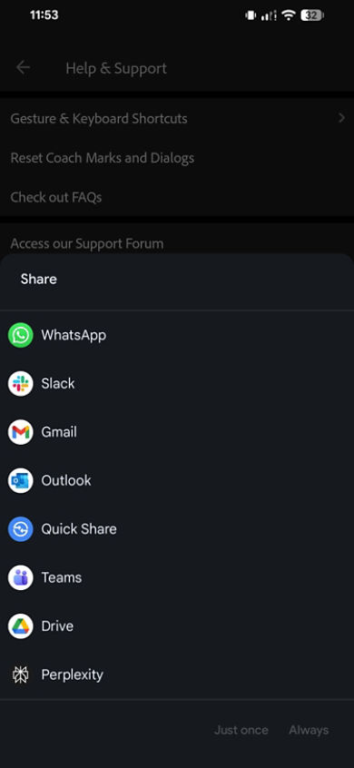Share logs