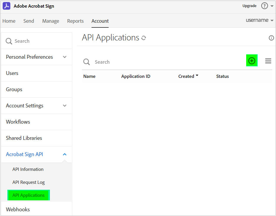 sign-api-applications