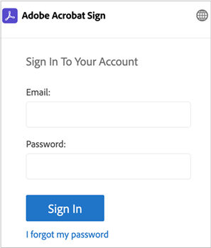 Sign in to Acrobat Sign