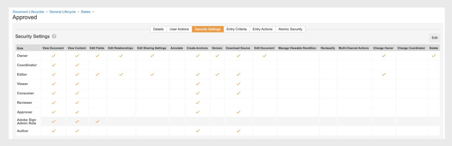 Security tab in the States window is opened in sign integrations