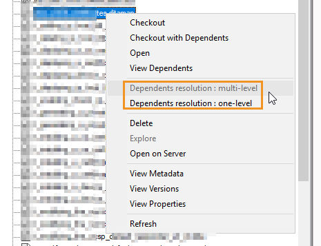 Single or multi-level content resolution