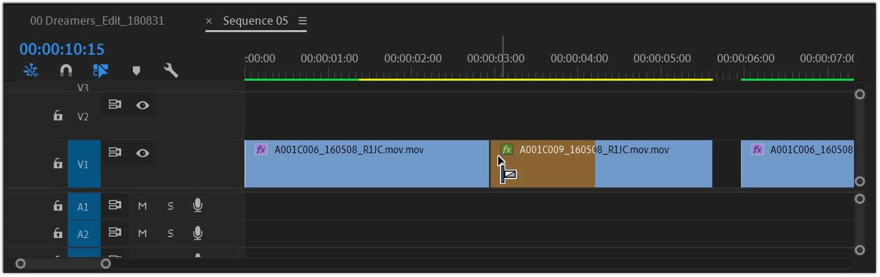 Apply a single-sided transition