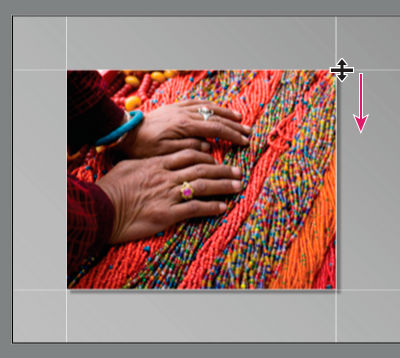 Lightroom Classic CC set the slide margins in slide editor