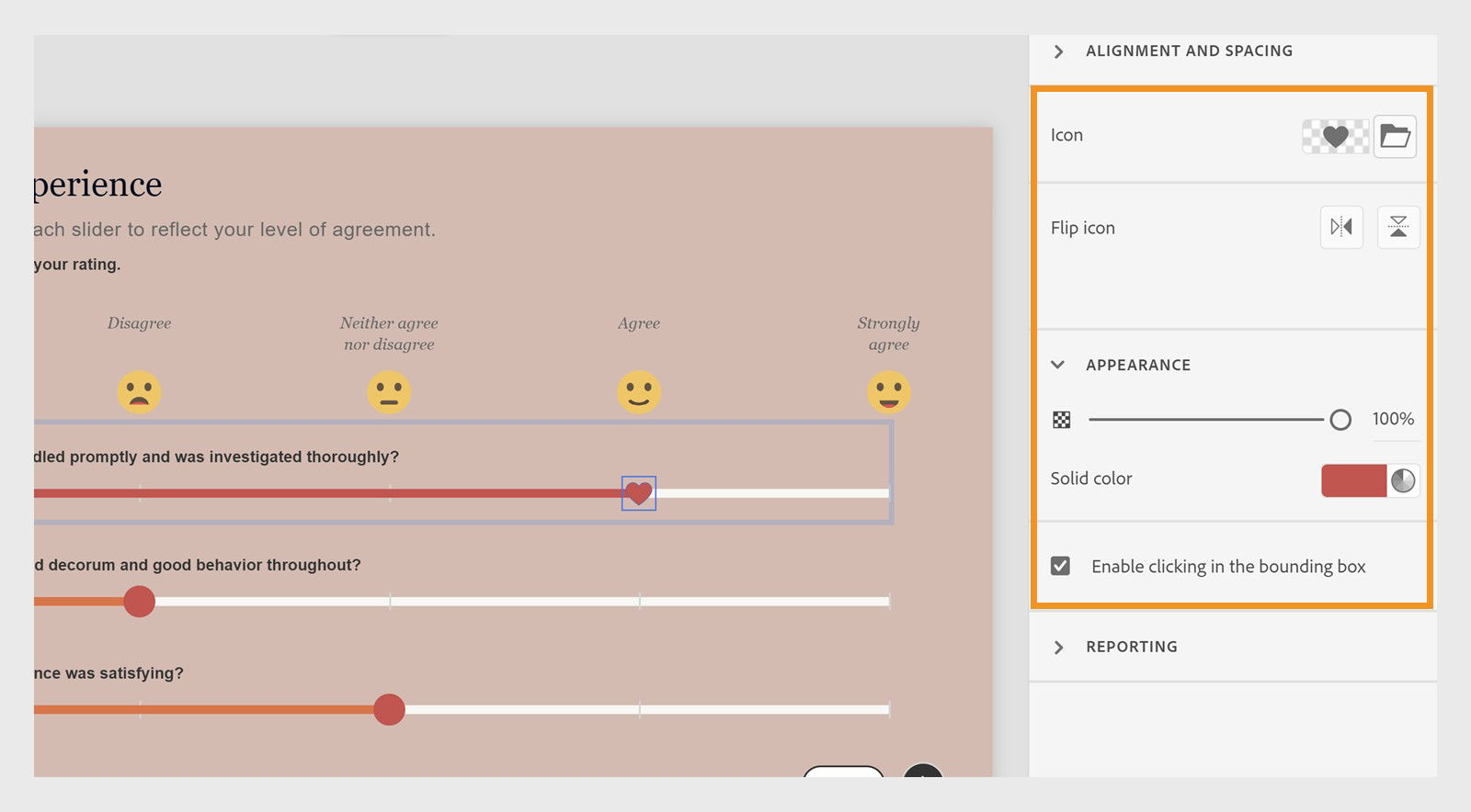 Customize slider handle icon