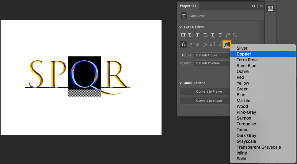 Stilistische sets voor OpenType-lettertypen 