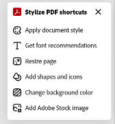 Stylize this pdf pane 