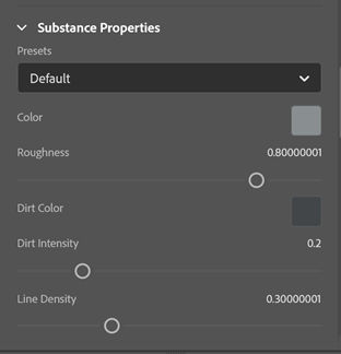 Eigenschappen van Substance