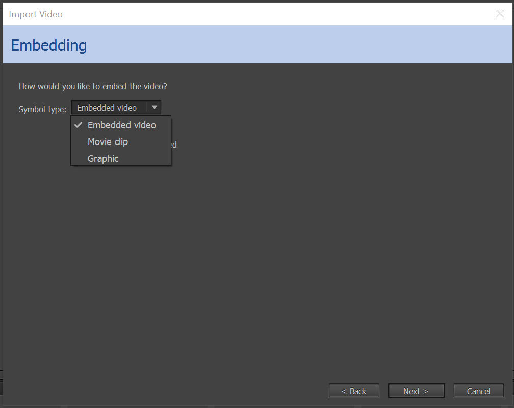 Choose the symbol type