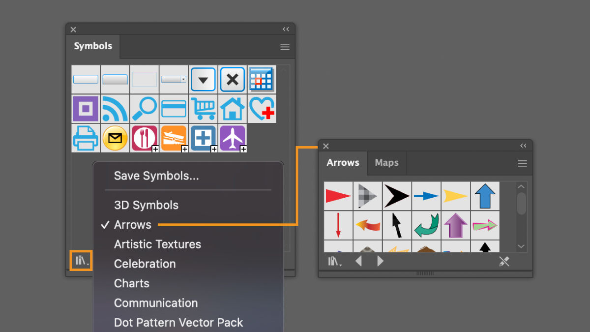 Work with symbols in Illustrator