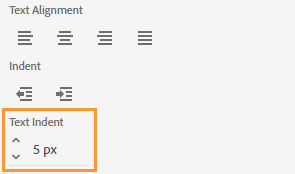 Text indent