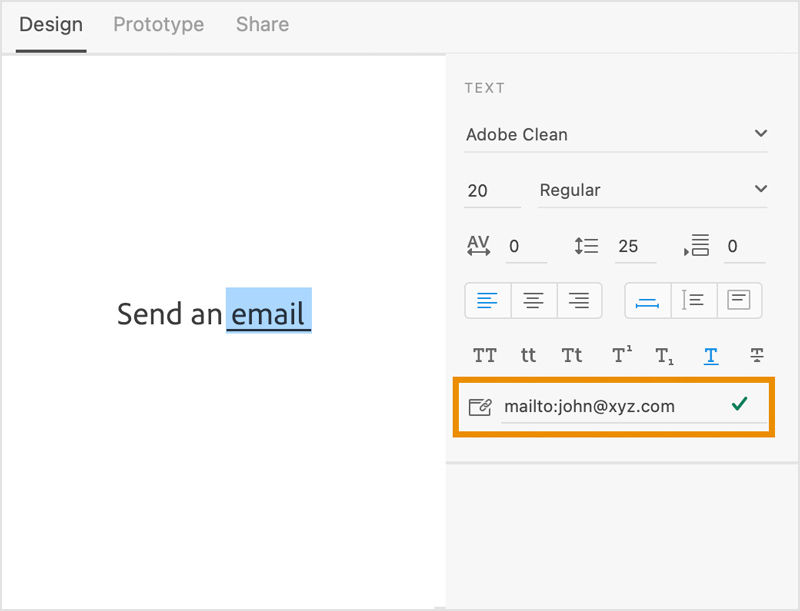 Link to an email address