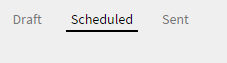 Drafts, Scheduled and Sent